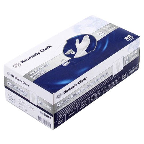 Sterling® Nitrile Exam Glove PF Medium-  200/Box