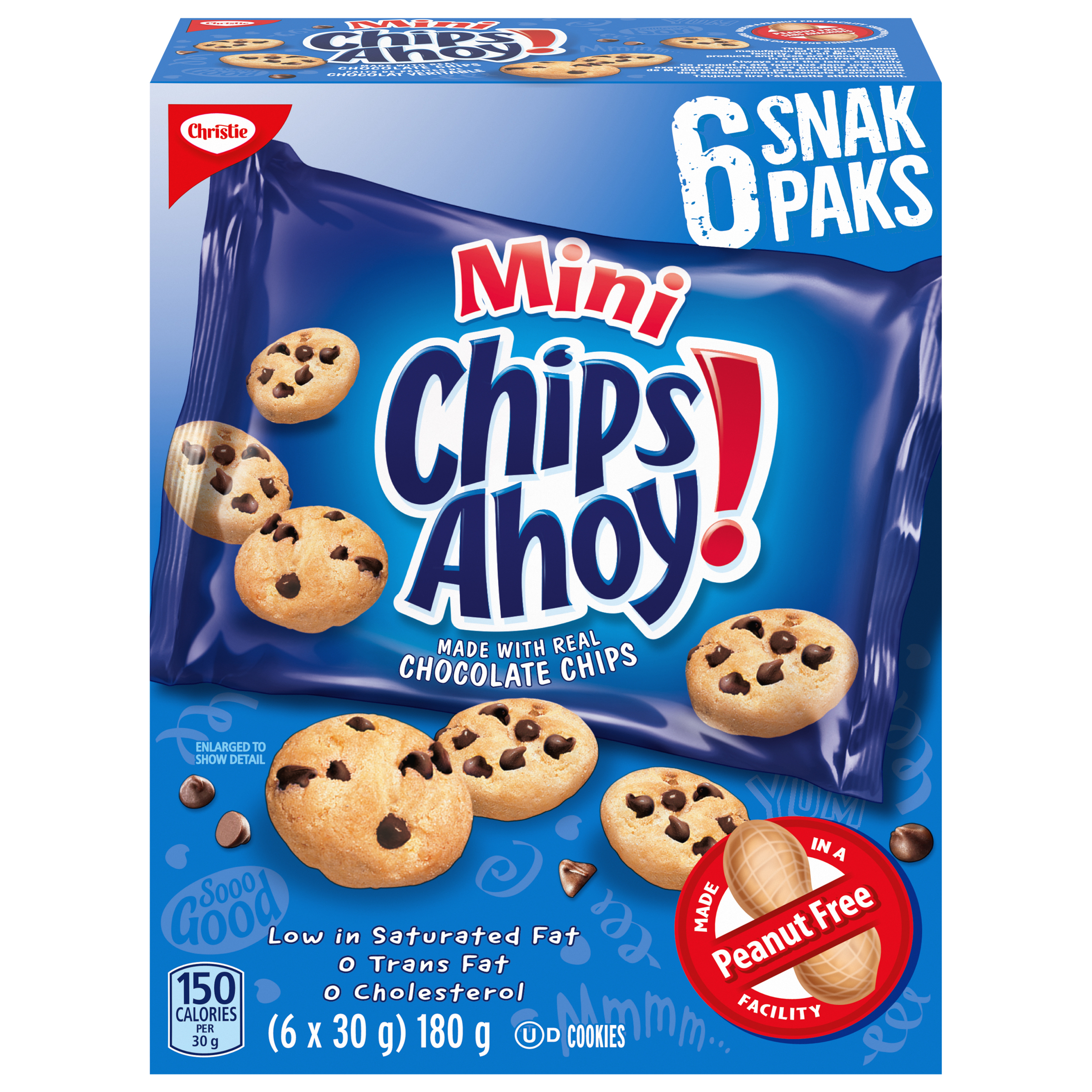Chips Ahoy! Snak Paks Cookies 180 G