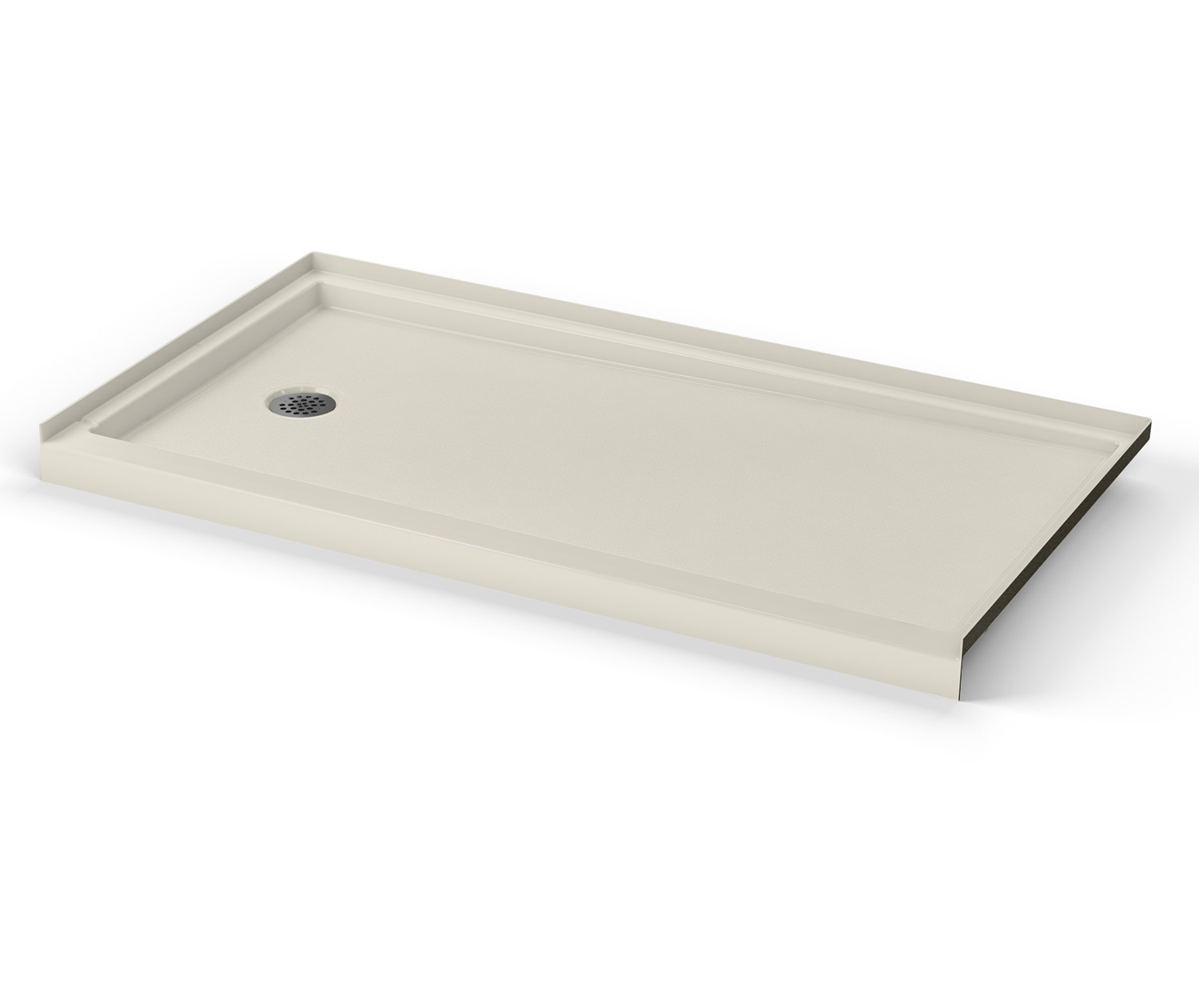 Icon SB6030L/R AcrylX Alcove Right-Hand Drain Shower Base in White view 3