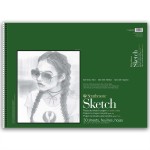 Strathmore 400 Series Sketch Paper Pad, Recycled, Side Wire Binding, 30 Sheet, 18x24 inch