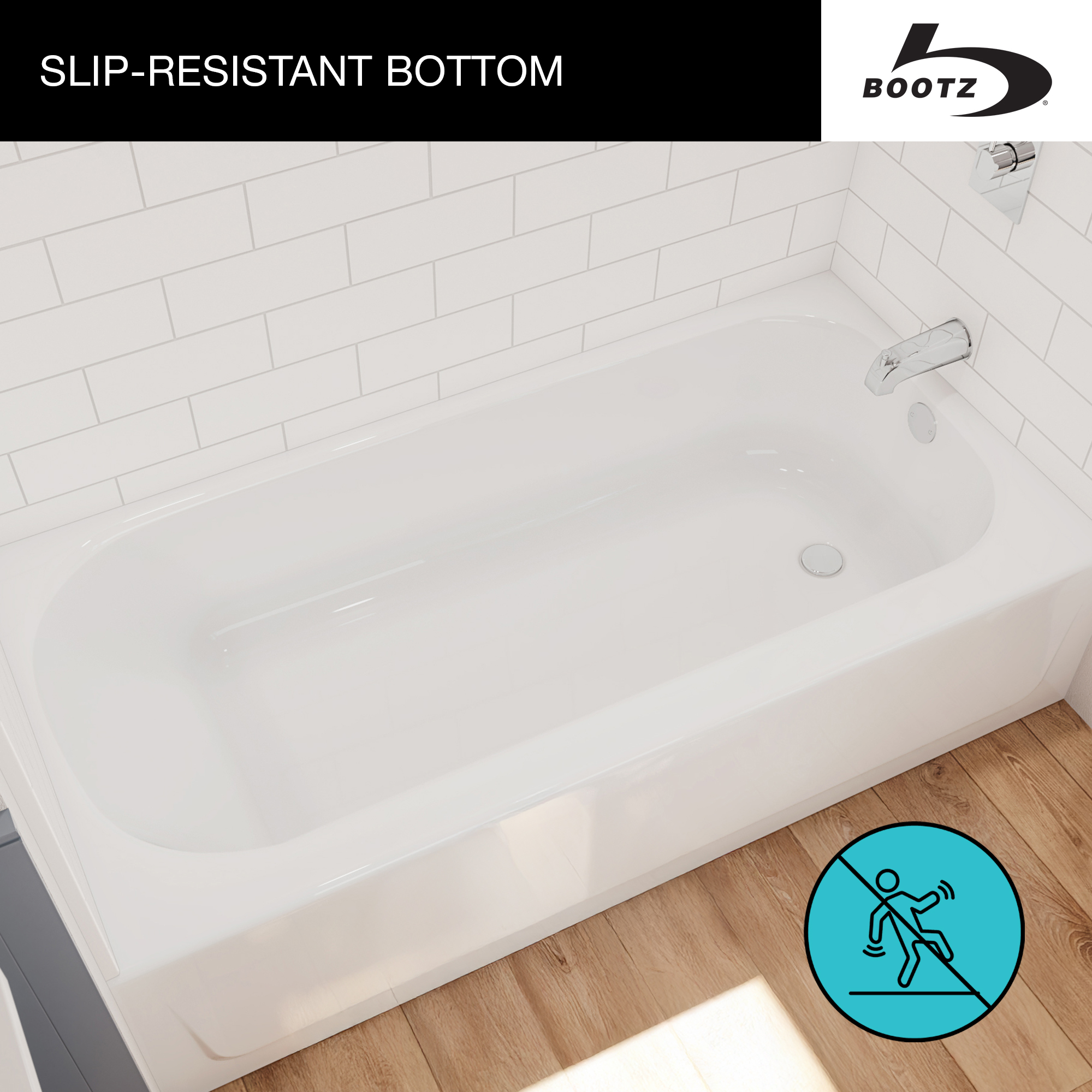 Textured surface for secure footing and peace of mind