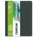 Canson Graduate Drawing Art Book, Hard Cover Binding, 52 Sheet, 8.5x11 inch