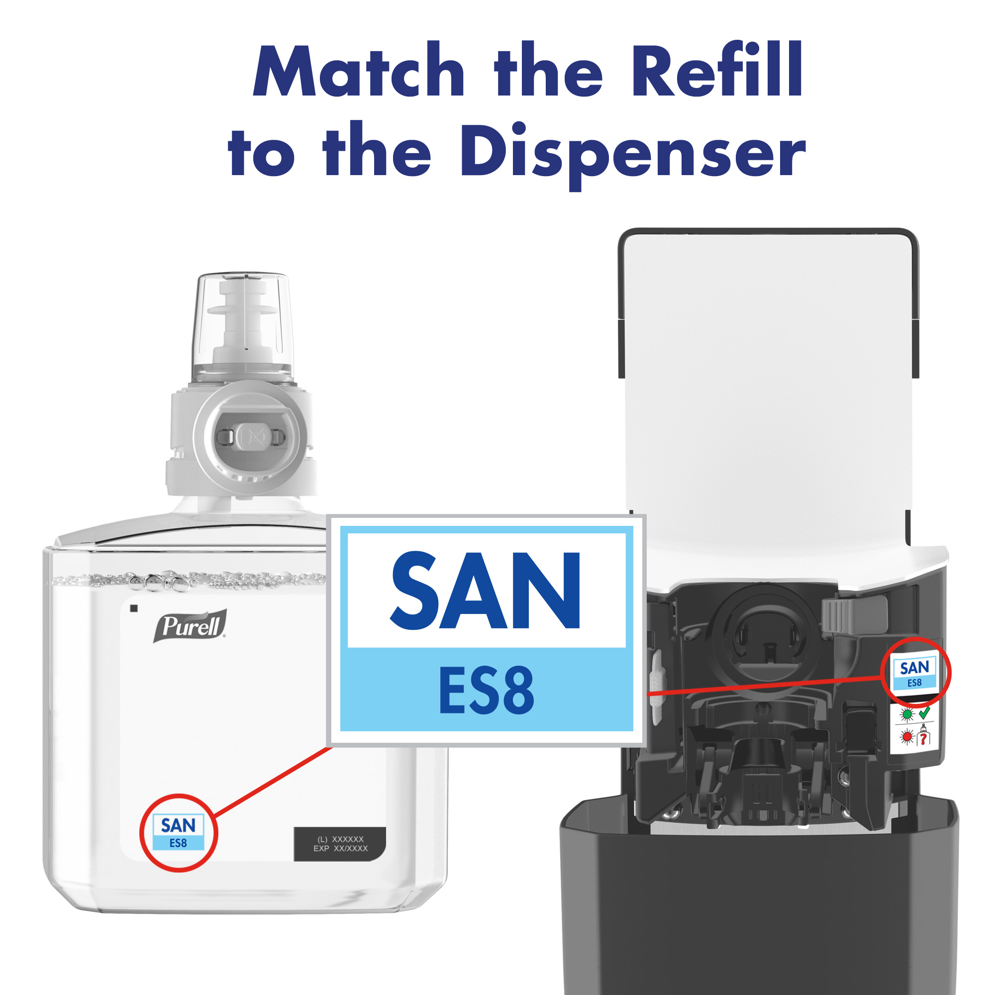 Picture of PURELL Sanitizer Dispenser , Es8 Touch Free Hand , Plastic, 1200 Ml, Gray (GOJ772401)