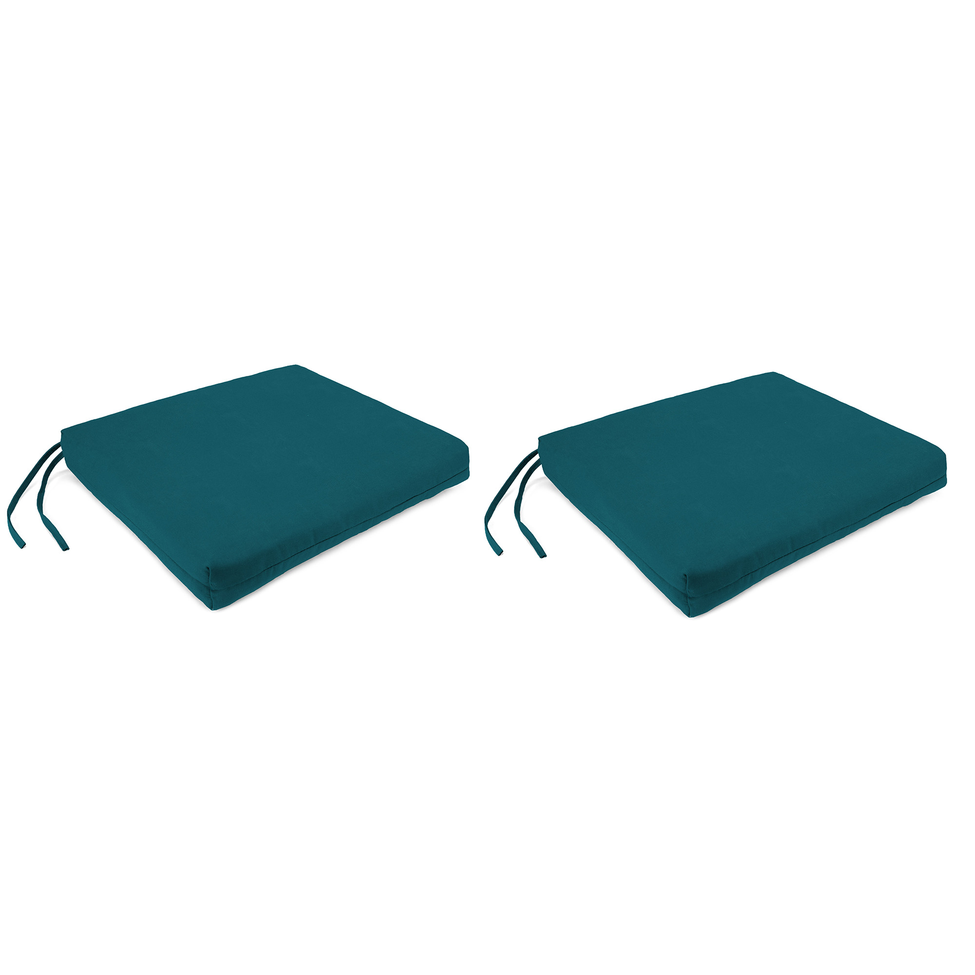 New Outdoor Chair Pad Seat Cushions with Ties 19" x 17", 2-Pack, Fade Resistant - Picture 21 of 21