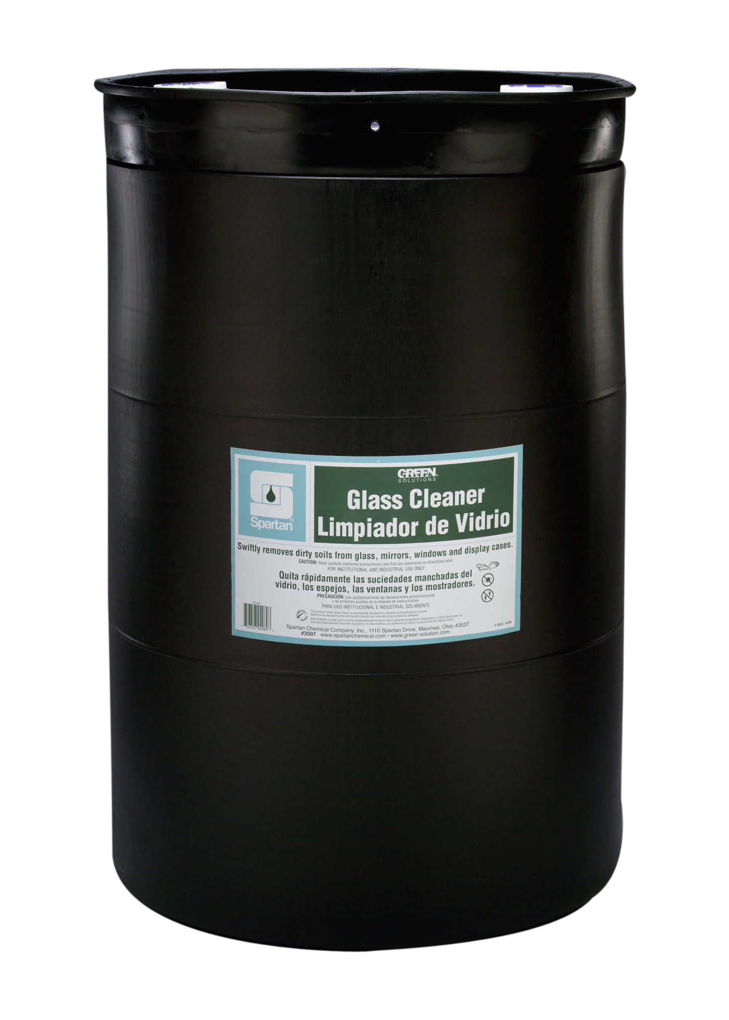 Spartan Chemical Company Green Solutions Glass Cleaner, 55 GAL DRUM