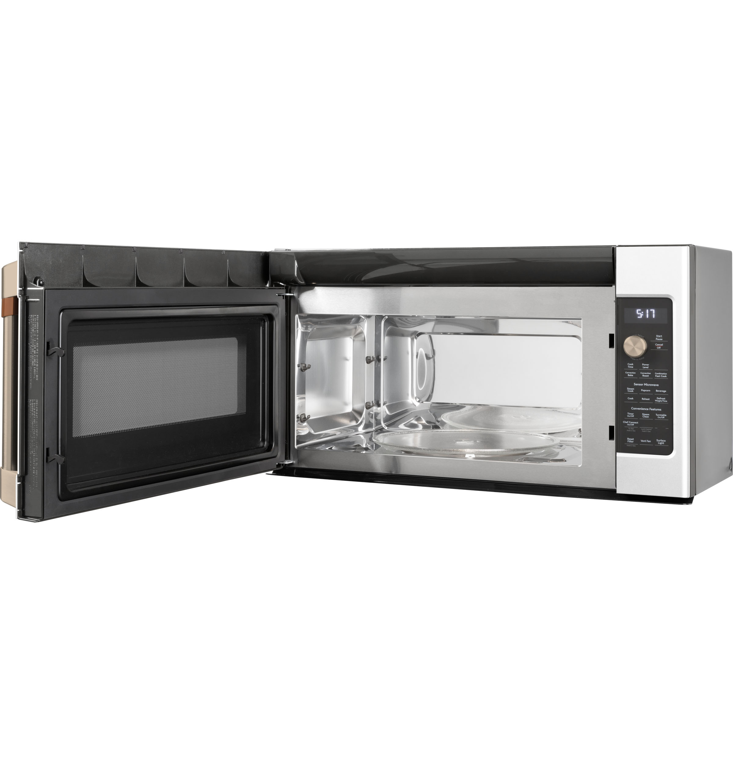 Café™ 1.7 Cu. Ft. Matte White Over The Range Microwave view 2
