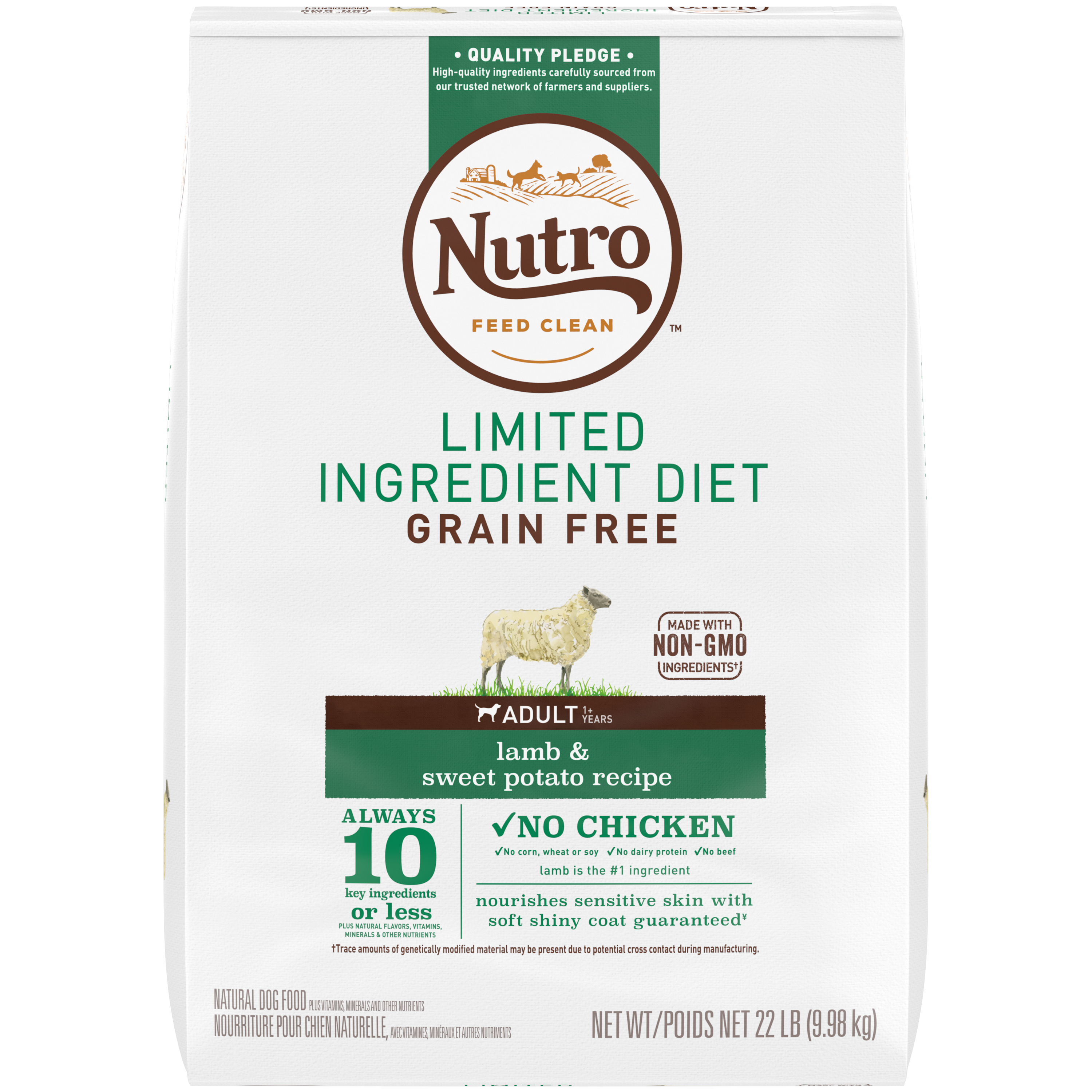 22 Lb Nutro Limited Ingredient Adult Lamb & Sweet Potato - Food
