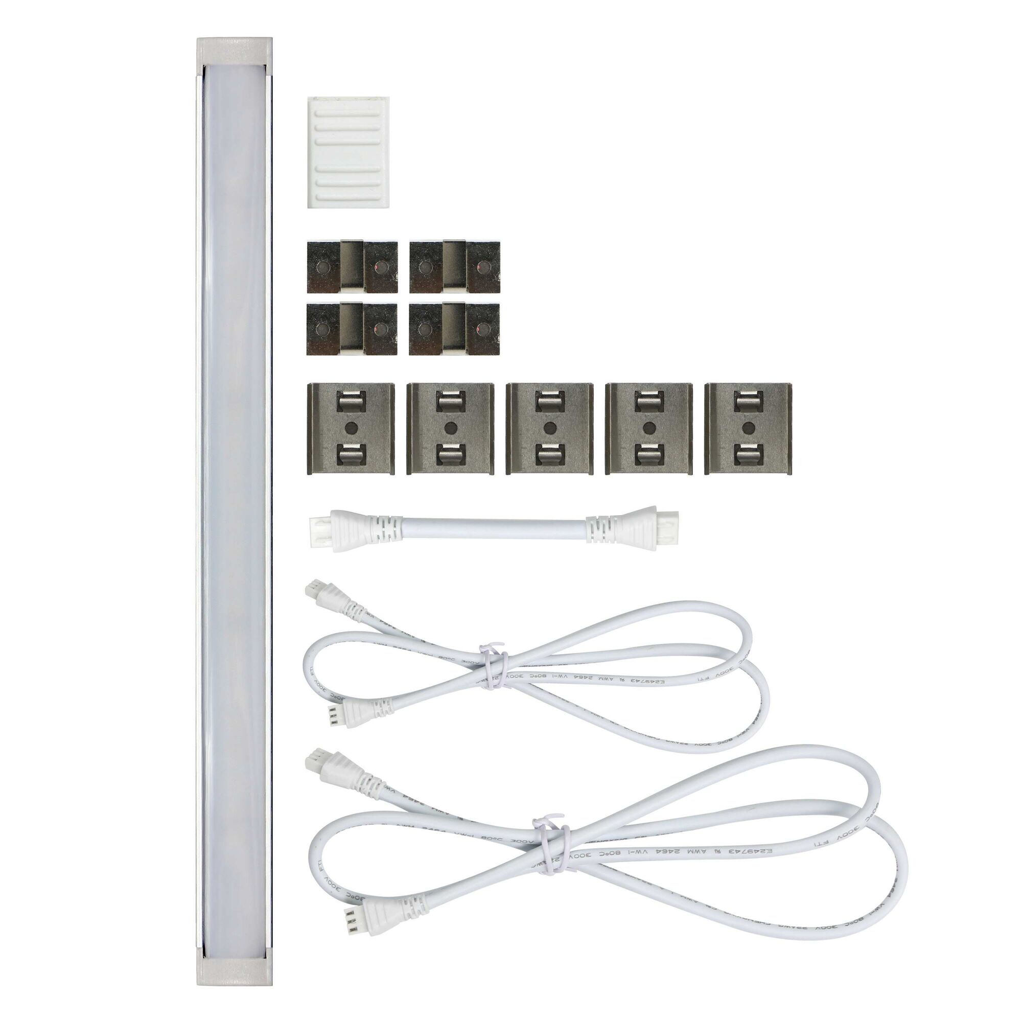 9 inch 1 bar under cabinet accessory light with complete kit.