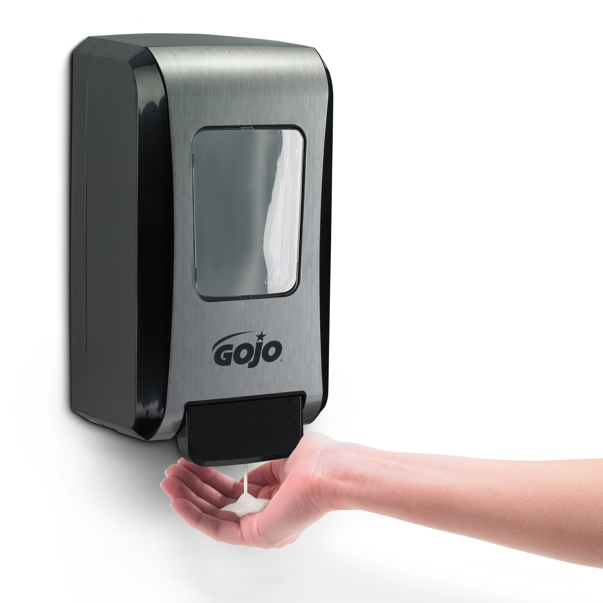 Picture of Fmx-20 Soap Dispenser, 2000 Ml, 6 1/2 X 4 7/10 X 11 7/10, Black/chrome, 6/carton