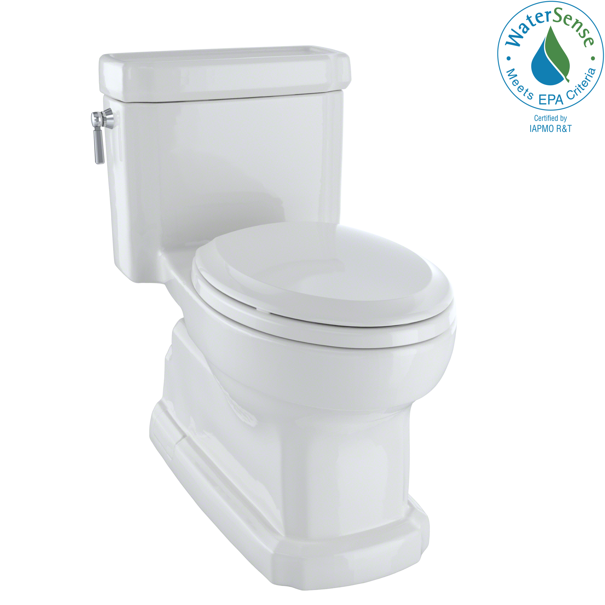 TOTO Eco Guinevere Elongated 1.28 GPF Universal Height Skirted Toilet with CEFIONTECT and SoftClose Seat, Colonial White, Vitreous China|Plastic, MS974224CEFG#11