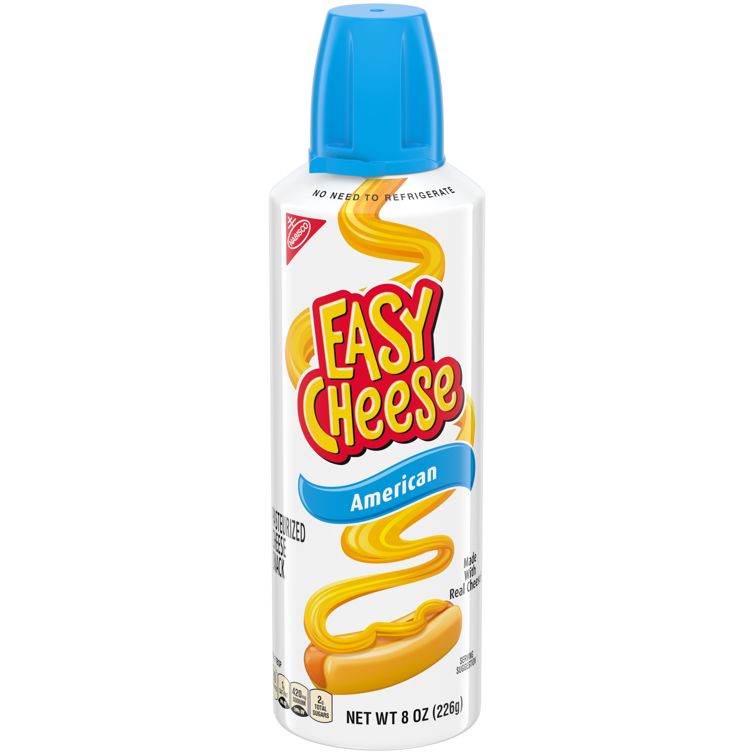 EASY CHEESE American Pasteurized Cheese Snack 8 oz