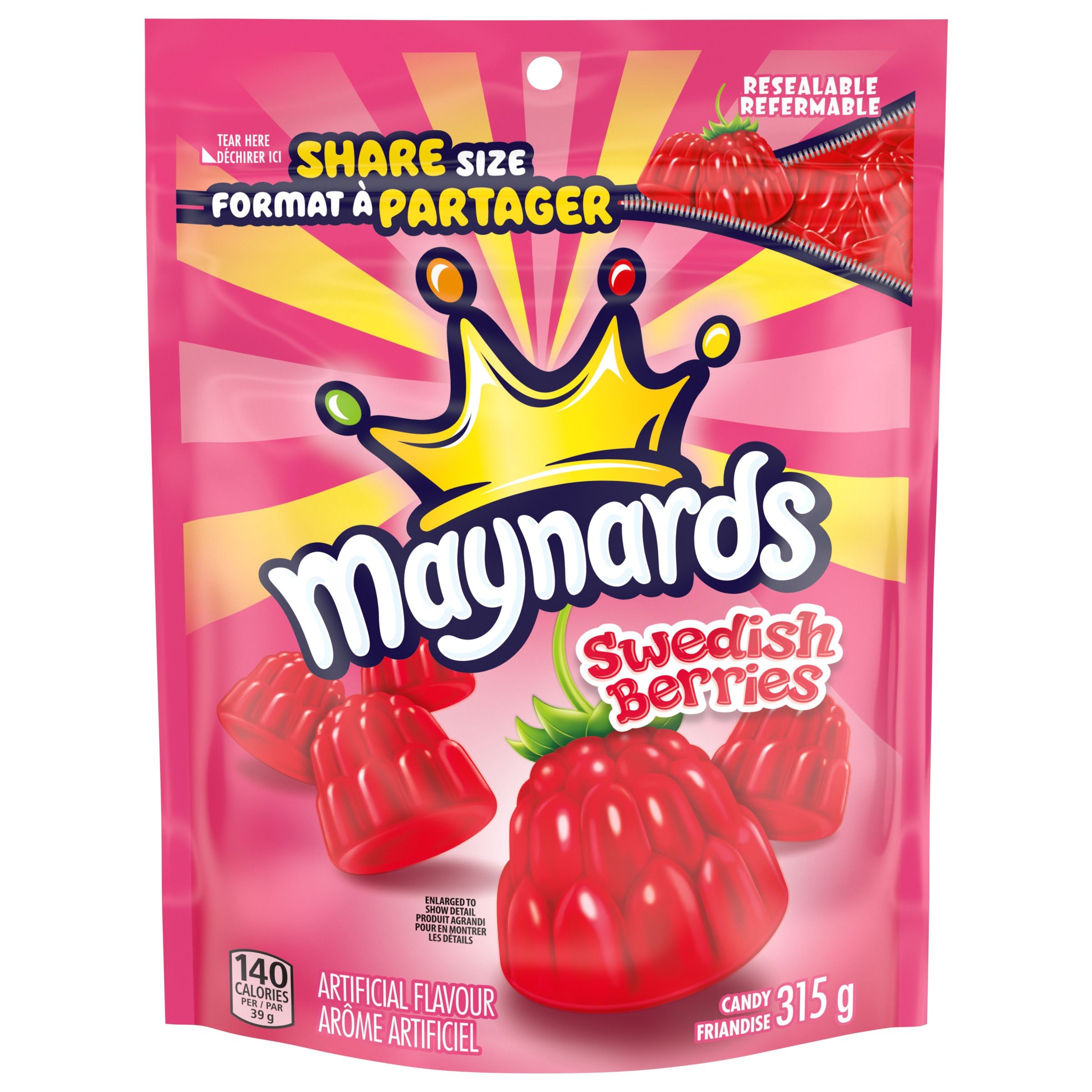 MAYNARDS SWEDISH BERRIES, GUMMY CANDY 315G