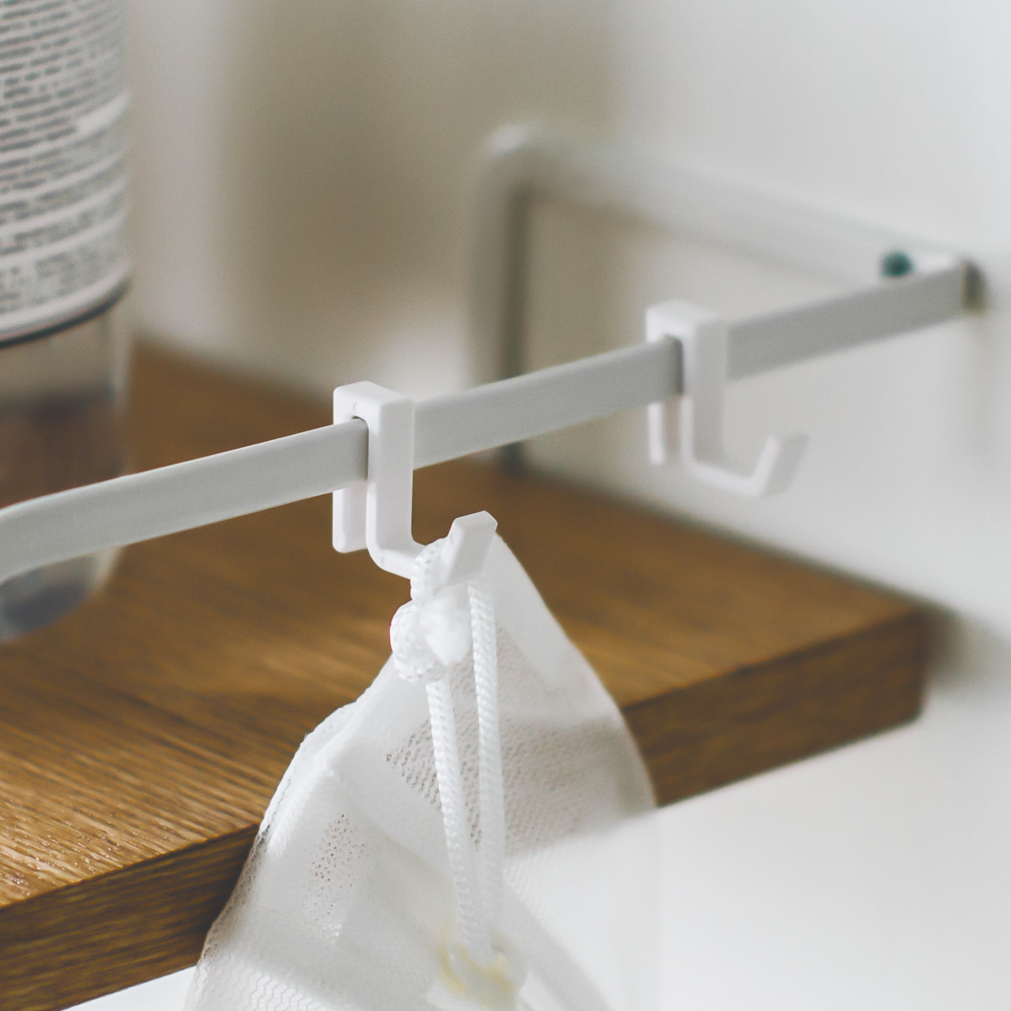 Wall-Mounted Shelf : Practical Additional Hooks