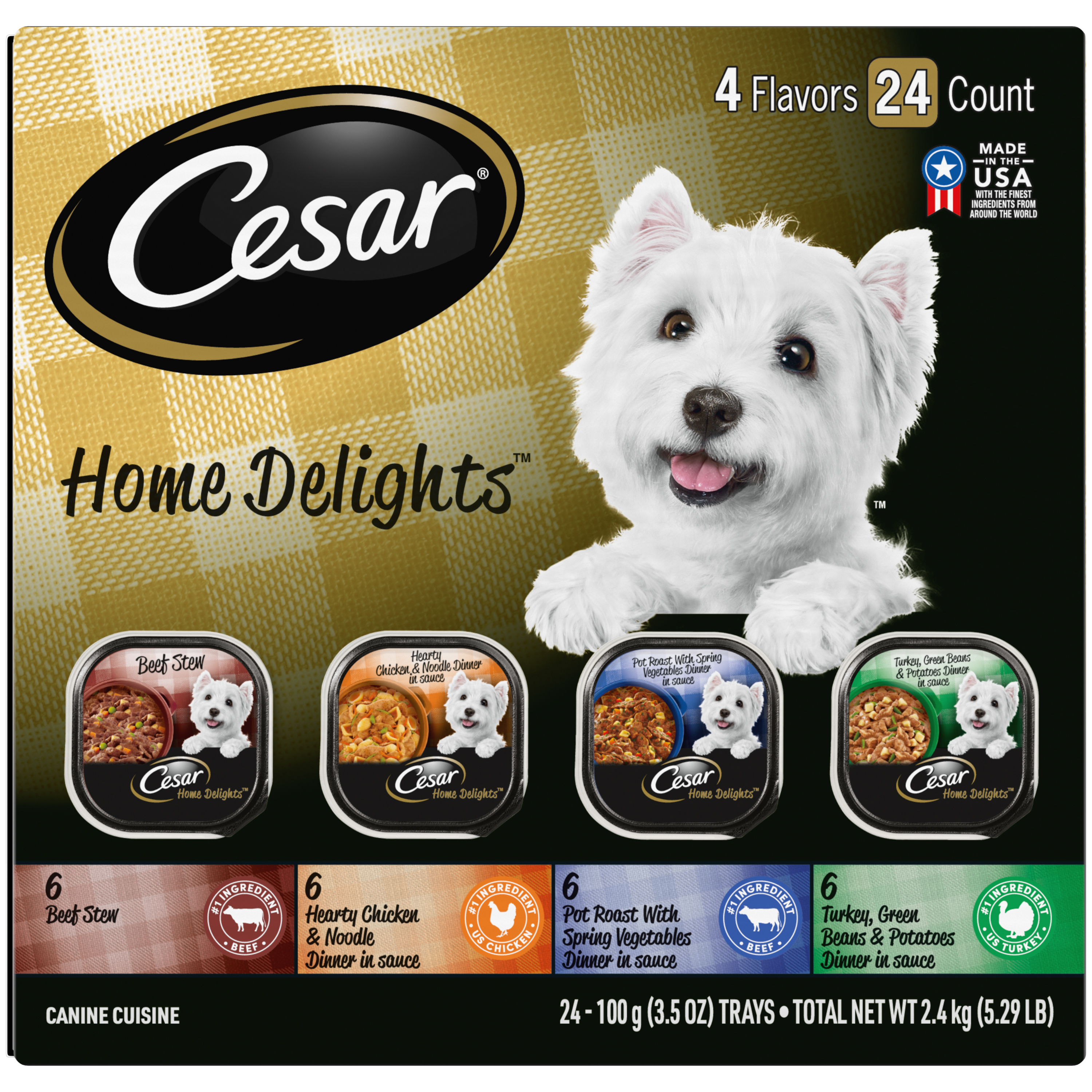 24/3.5 oz. Cesar Home Delights Multipack - Health/First Aid