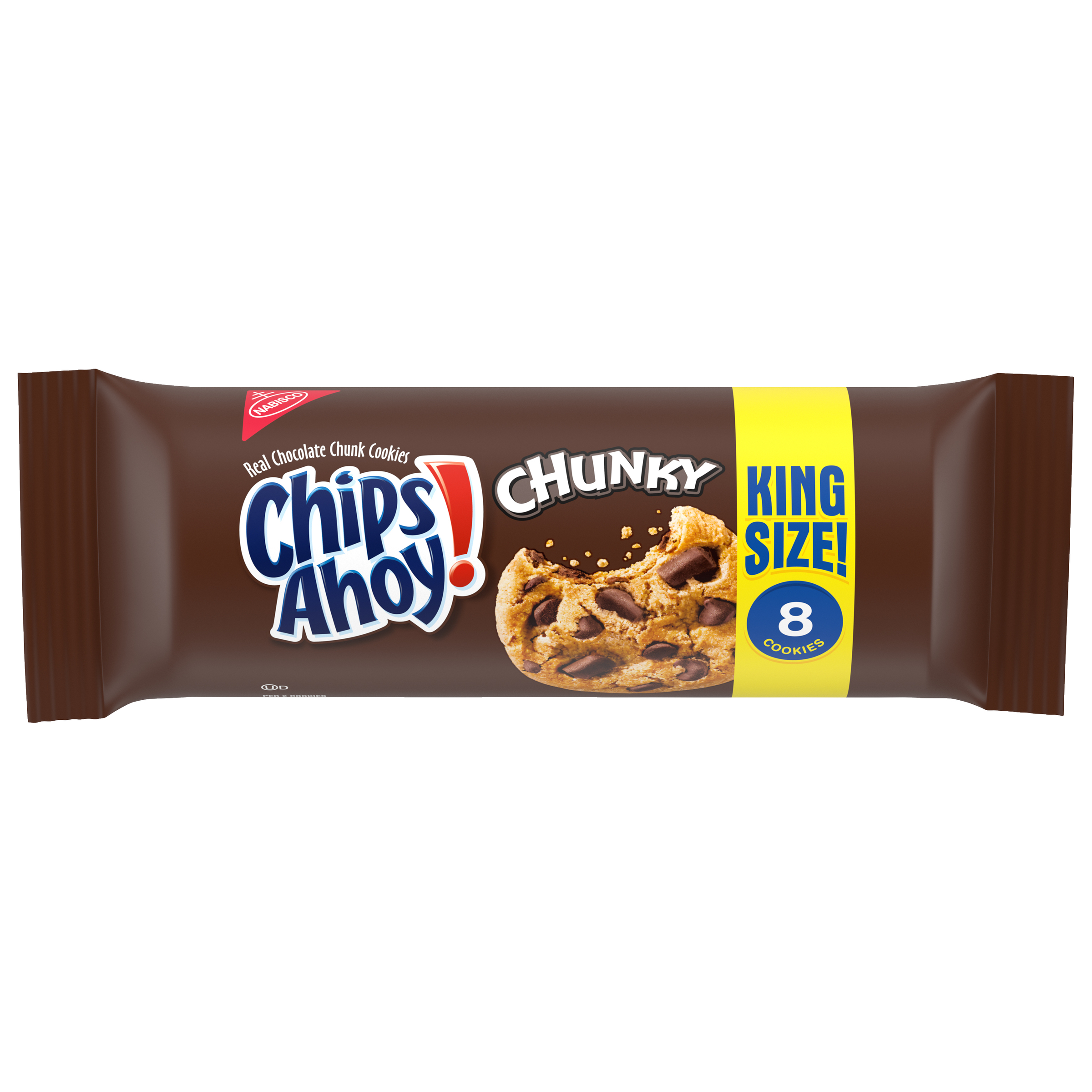 CHIPS AHOY! Chunk Chocolate Chip Cookies, King Size, 4.15 oz