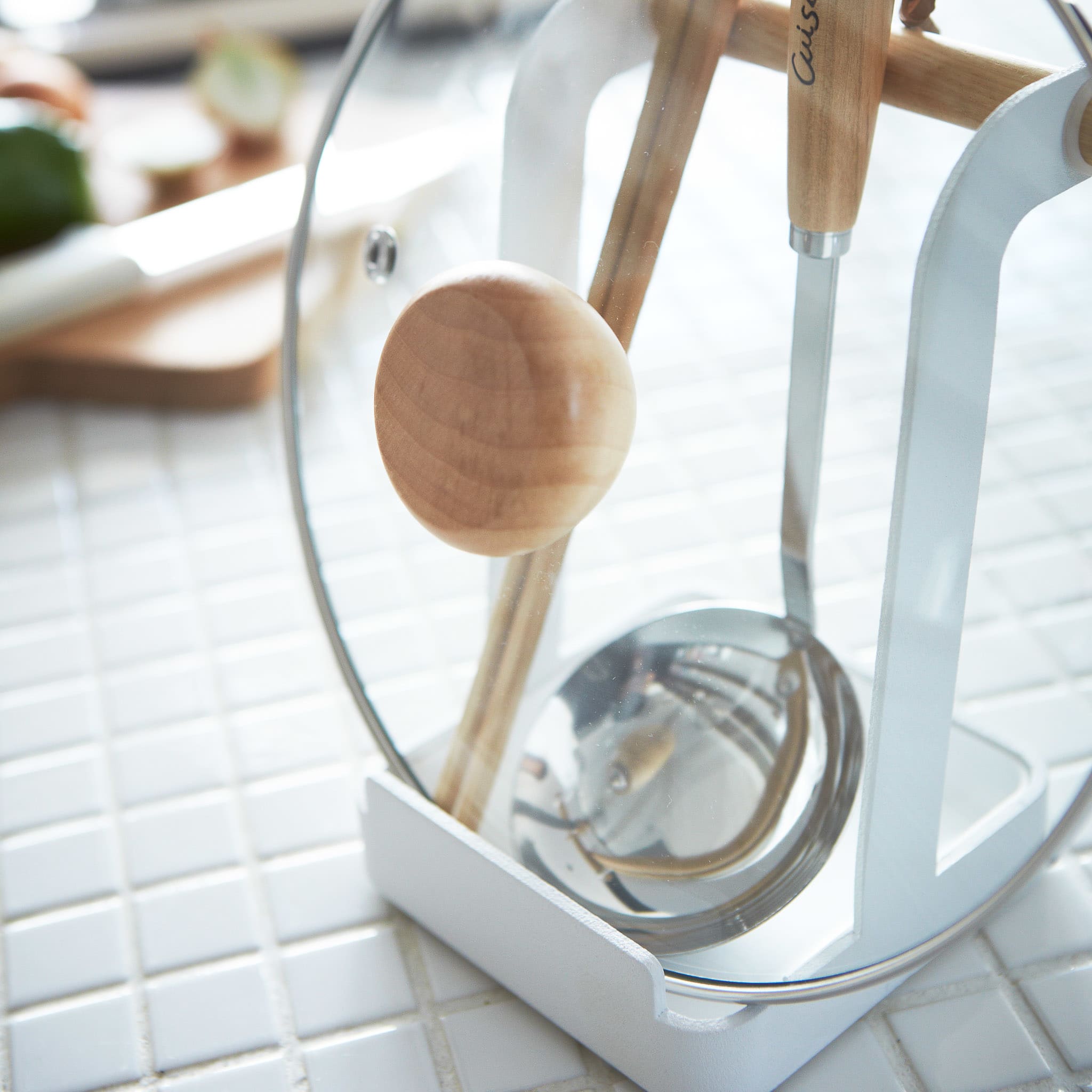 Ladle & Pot Lid Stand : Multifunctional