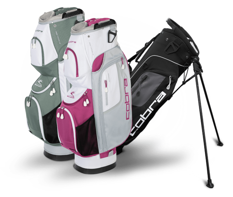 CHOOSE BETWEEN A CART & STAND BAG TO GO WITH YOUR SET. *CA only available with Cart Bag.