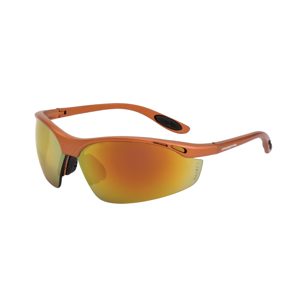 Talon Performance Safety Eyewear - Copper Frame - Red Mirror Lens