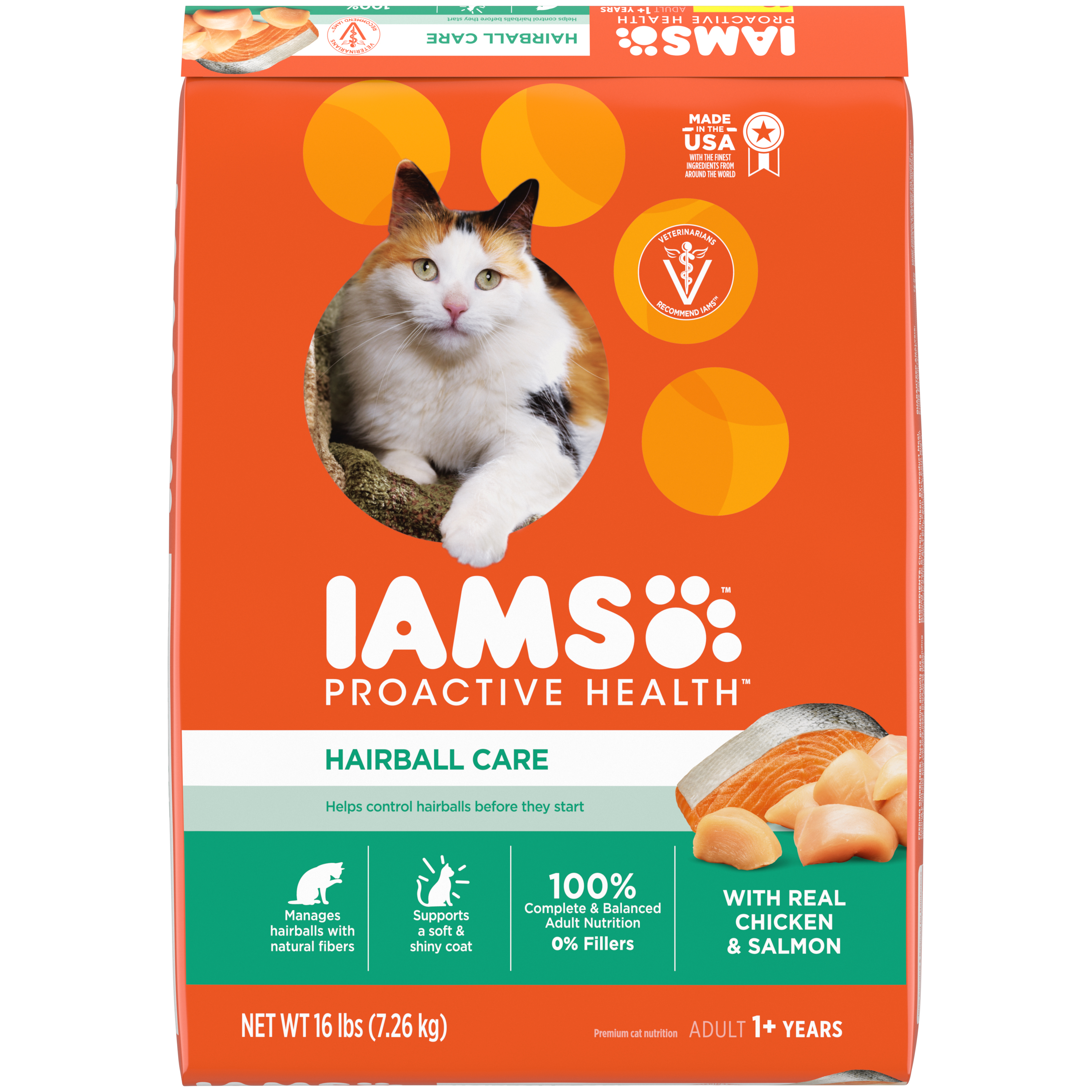 16 Lb Iams Cat Hairball Care - Health/First Aid