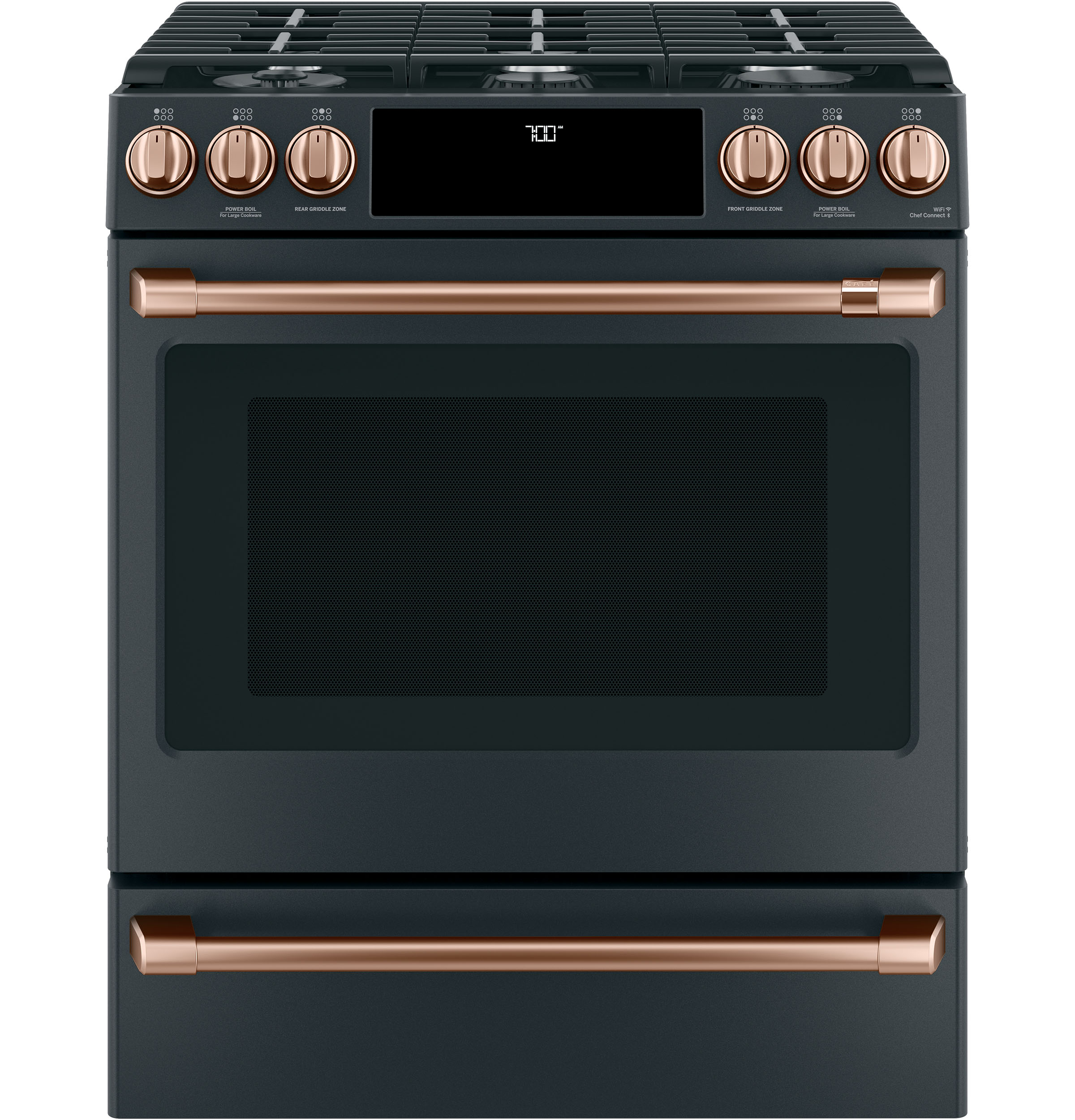 Front Cntrl Gas Knobs,Hndls Brushed Copper — Not Connectable view 5