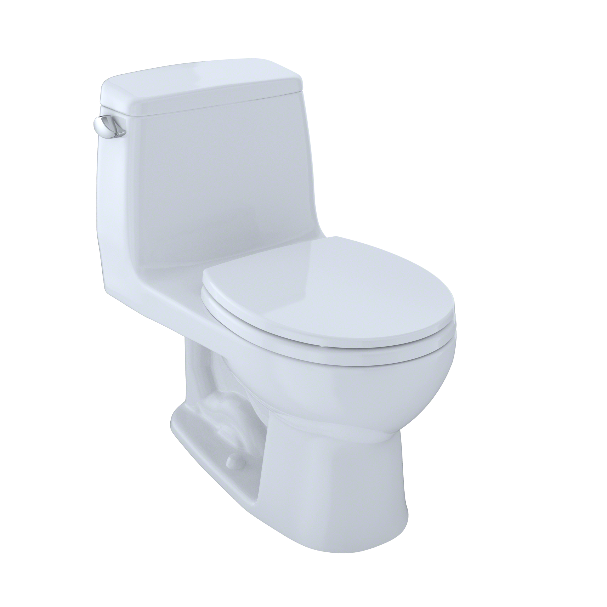 TOTO UltraMax One-Piece Round Bowl 1.6 GPF Toilet, Cotton White, Vitreous China, MS853113S#01