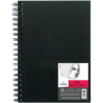 Canson Artist Series Sketch Art Book, Black Cover, Wire Binding, 80 Sheet, 7x10 inch