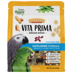 Image of Sunseed Vita Prima Safflower Formula Medium & Large Parrot Food 4 lb.