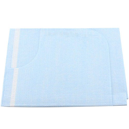 Gown 30" x 42" Blue 3-Ply Tissue/Poly/Tissue, 50/Case