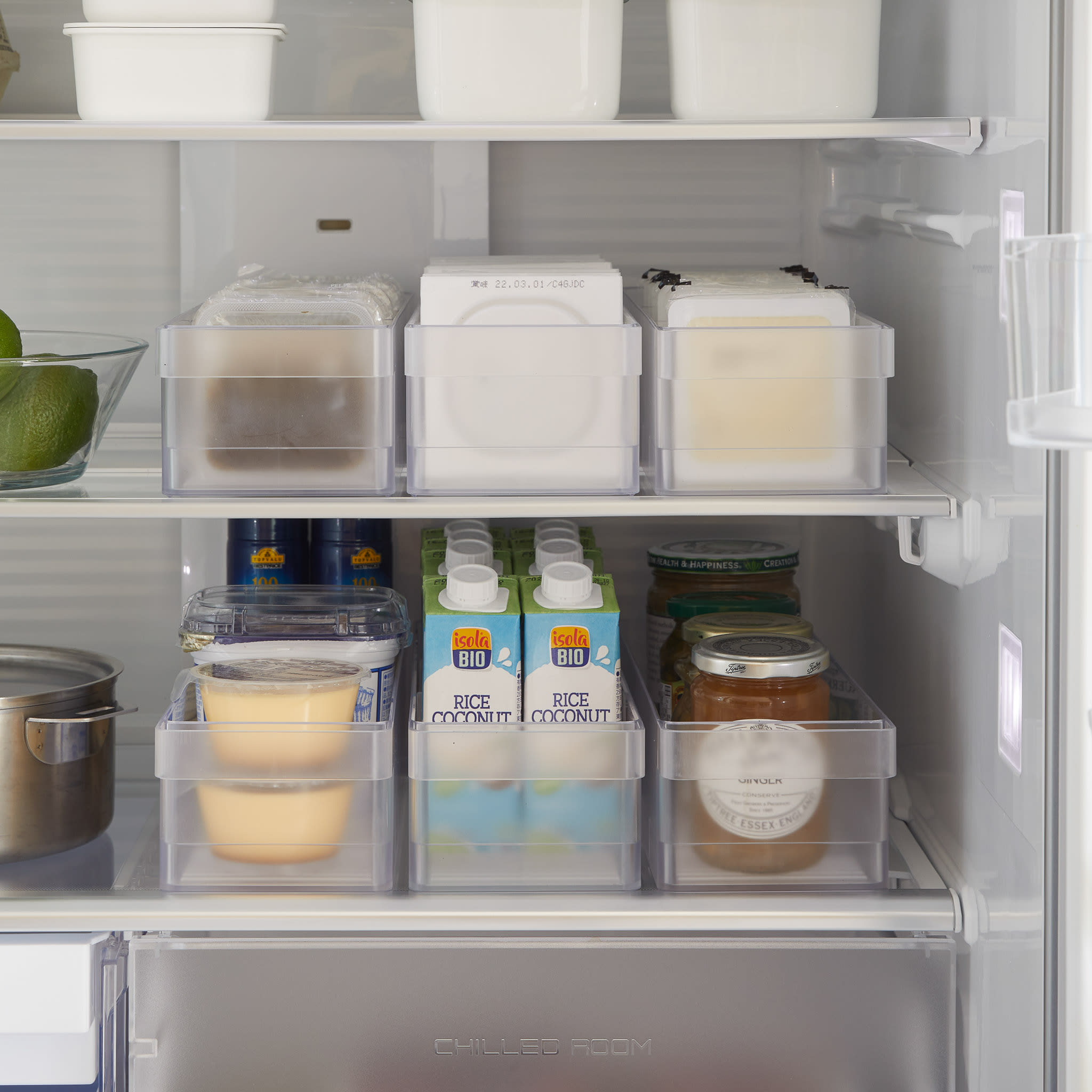 Fridge Organizer with Dividers : Easy Refrigerator Organization
