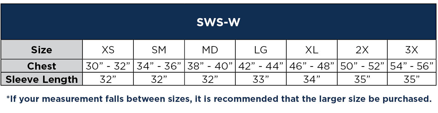 Sizing Chart