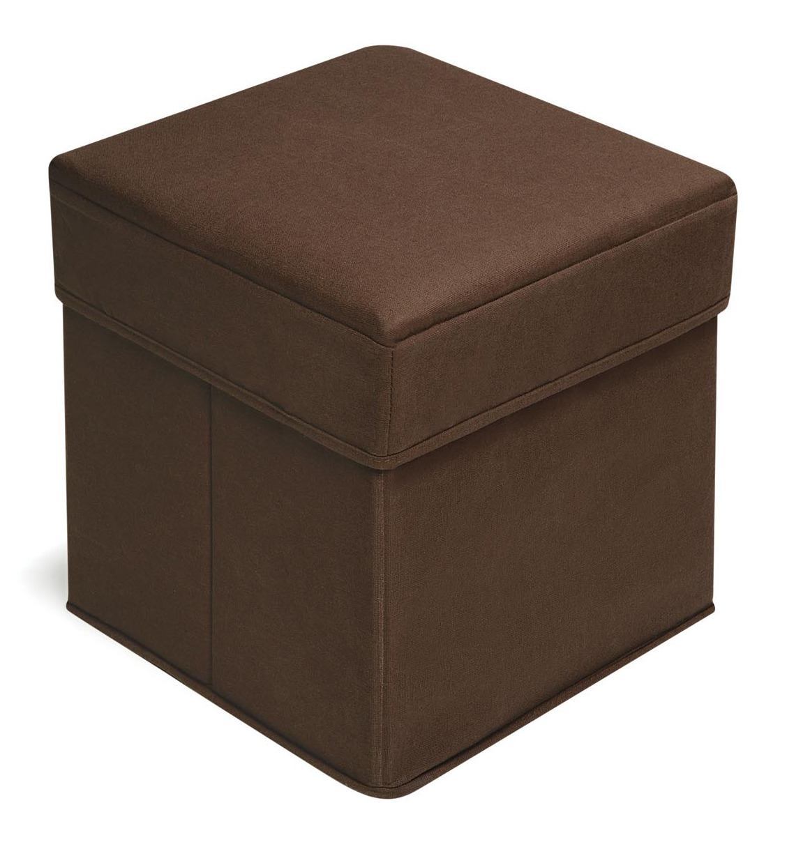 Folding Storage Seat - Brown