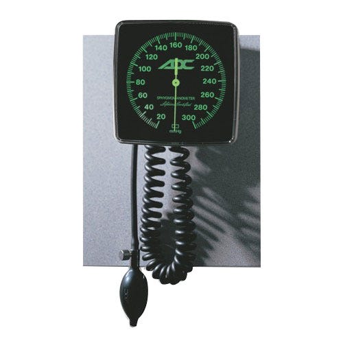 Diagnostix™ 750W Series Wall Mount, Clock Face Aneroid Sphyg w/Adult (23-40cm) Adcuff™, Navy