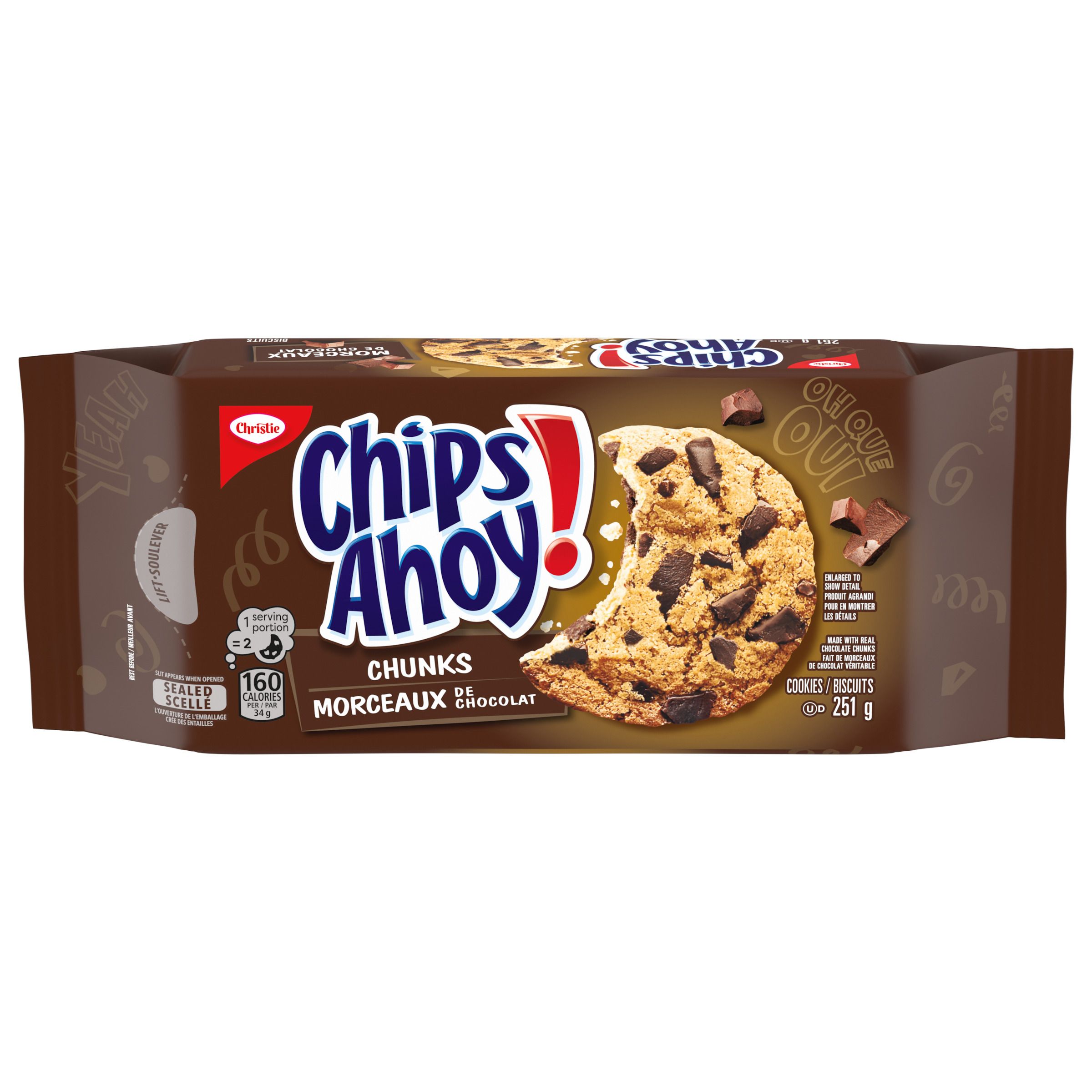 CHIPS AHOY! Chunks Chocolate Chip Cookies 251g-1
