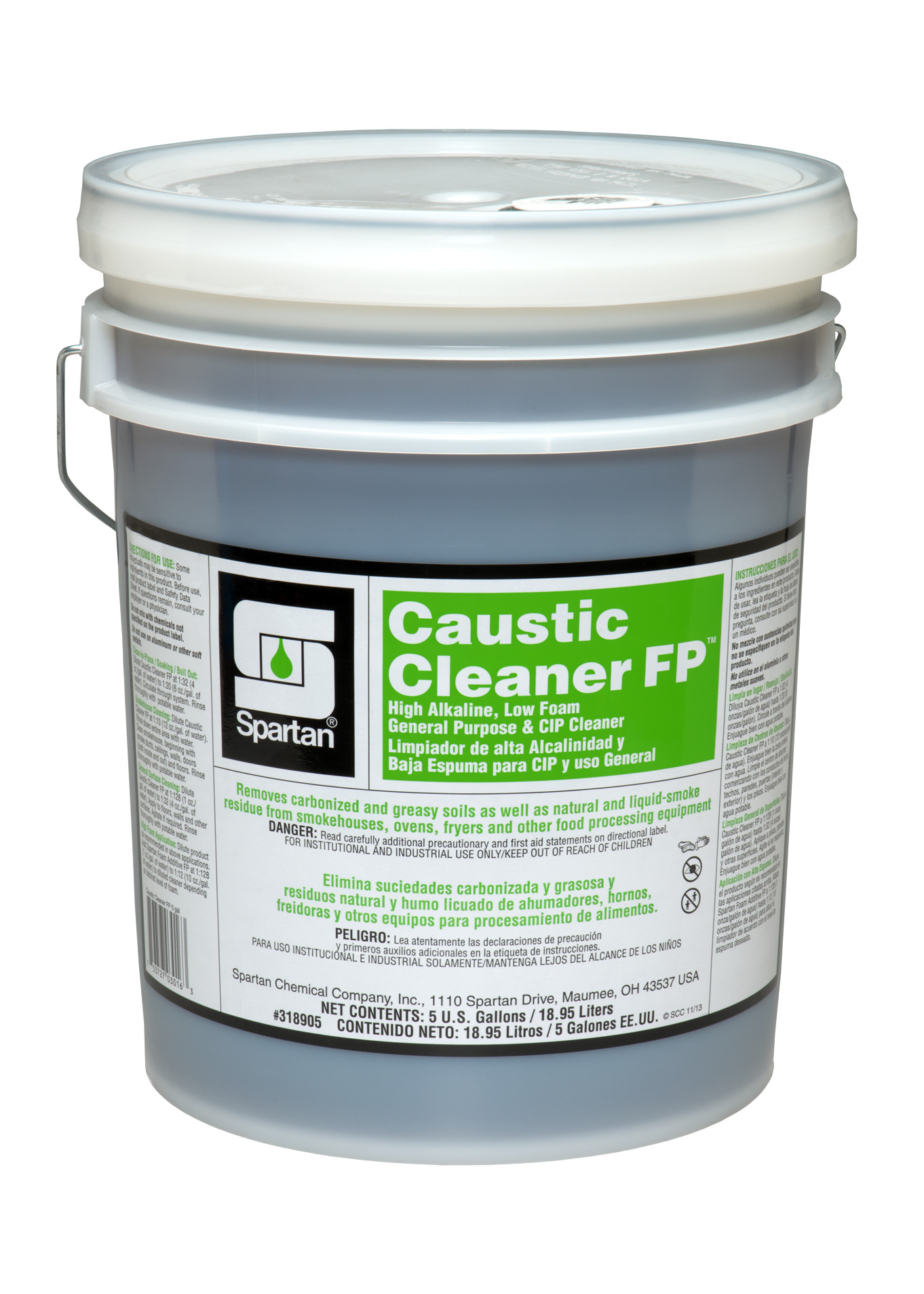 Spartan Chemical Company Caustic Cleaner FP, 5 GAL PAIL