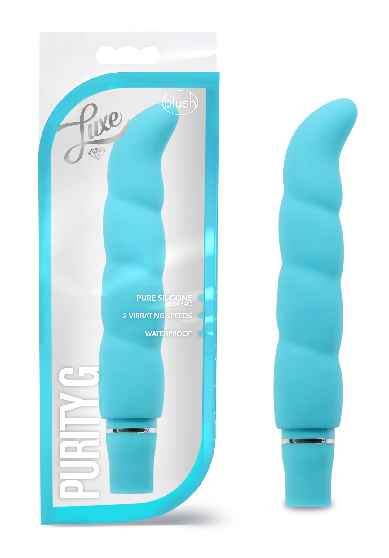 Blush Luxe Purity G G-Spot Aqua 6.25-Inch Vibrator