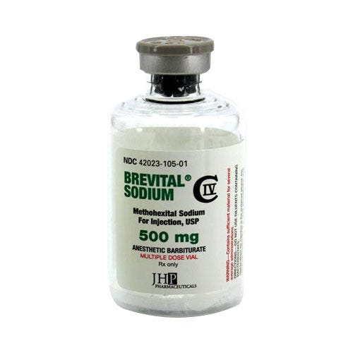 Brevital® Sodium 500mg 50ml Multiple Dose Vial