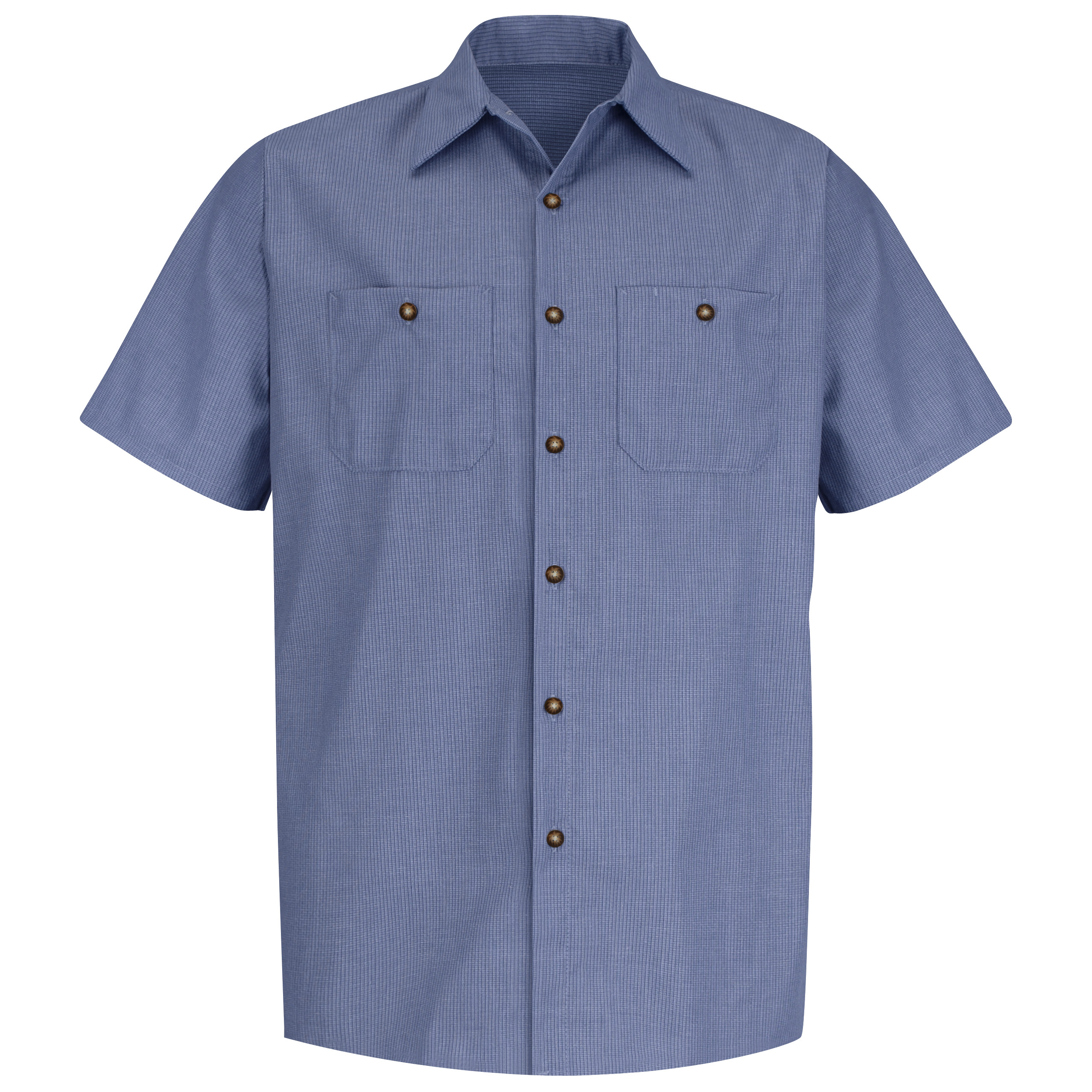 Picture of Red Kap® SP24-MICRO-CHECK Men's Short Sleeve Geometric Microcheck Work Shirt