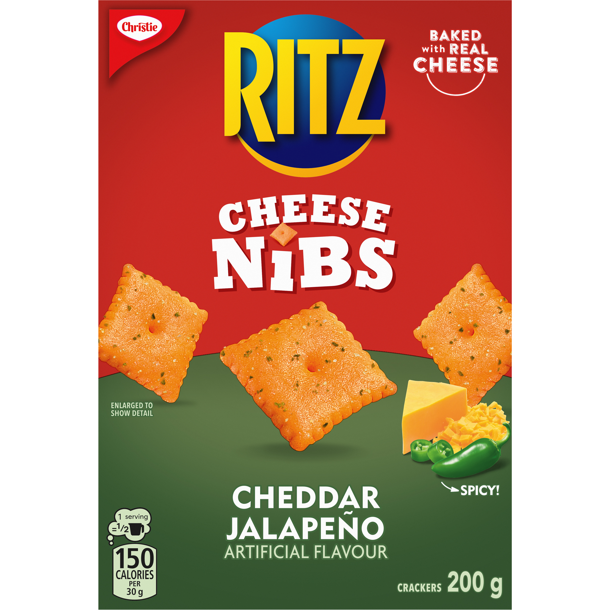 CHRISTIE RITZ CHEESE NIBS CHEDDAR JALAPENO 200G -2