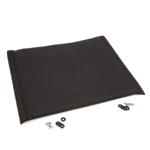 Invacare Seat Upholstery, Flat, Padded Black Nylon, 20 x 16 Inch