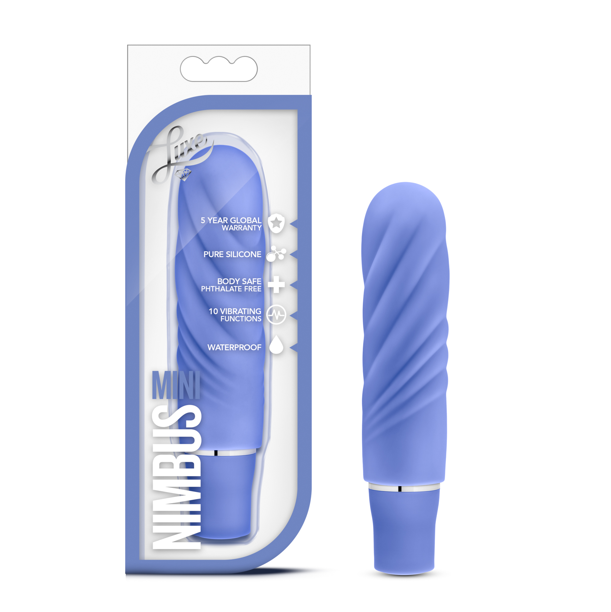 Blush Luxe Nimbus Periwinkle 4.75-Inch Vibrating Mini Vibrator