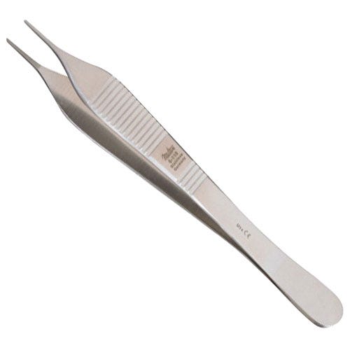 Adson Dressing Forceps Serrated Delicate 4 -3/4"