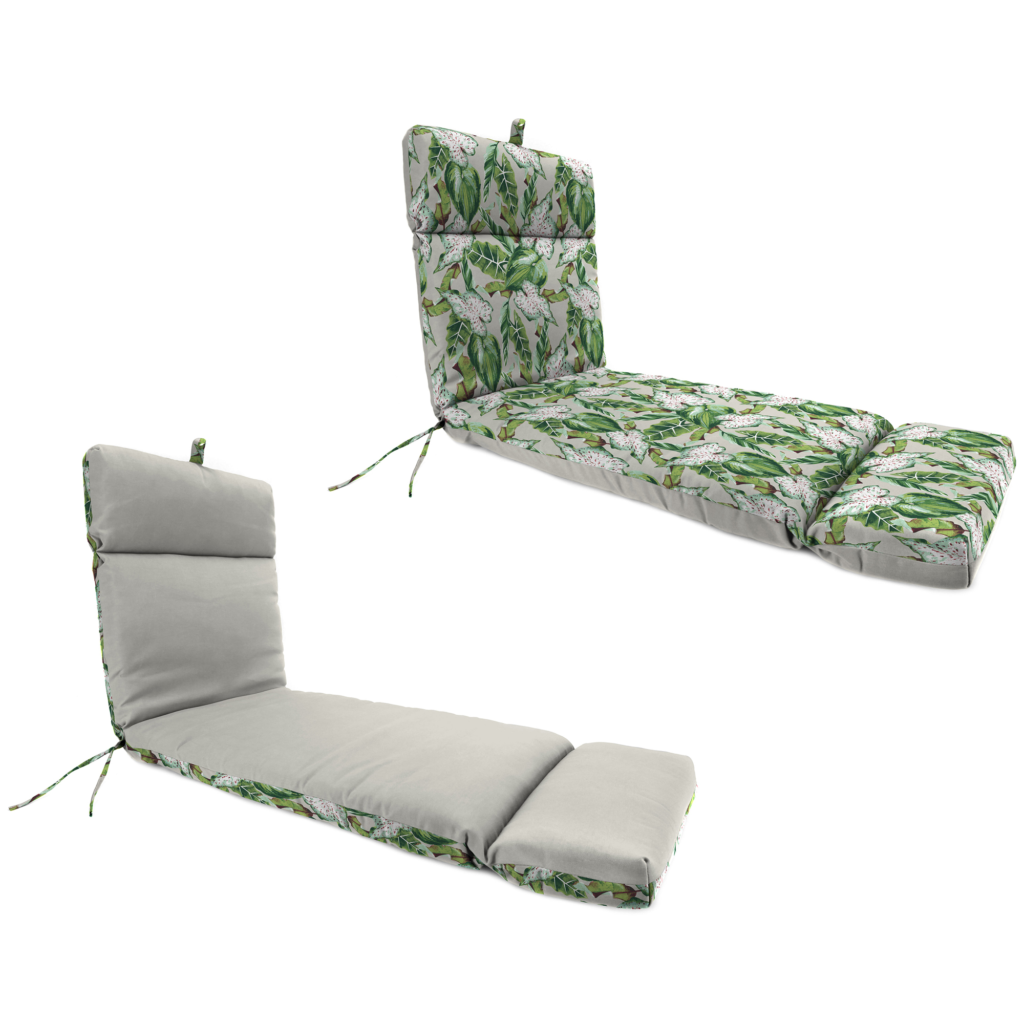 72" x 22" Outdoor Chaiselongue Kissen mit Bändern und Schlaufe - Bild 4 von 6