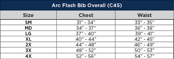 Sizing Chart