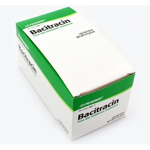 Bacitracin 500un/gm ONT 144 x .9gm UD