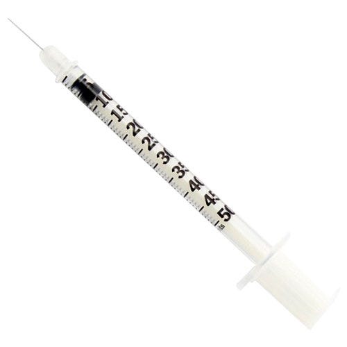 0.5 cc Insulin Syringe w/ 30 G x 1/2" BD Ultra-Fine™ Needle - 100/Box