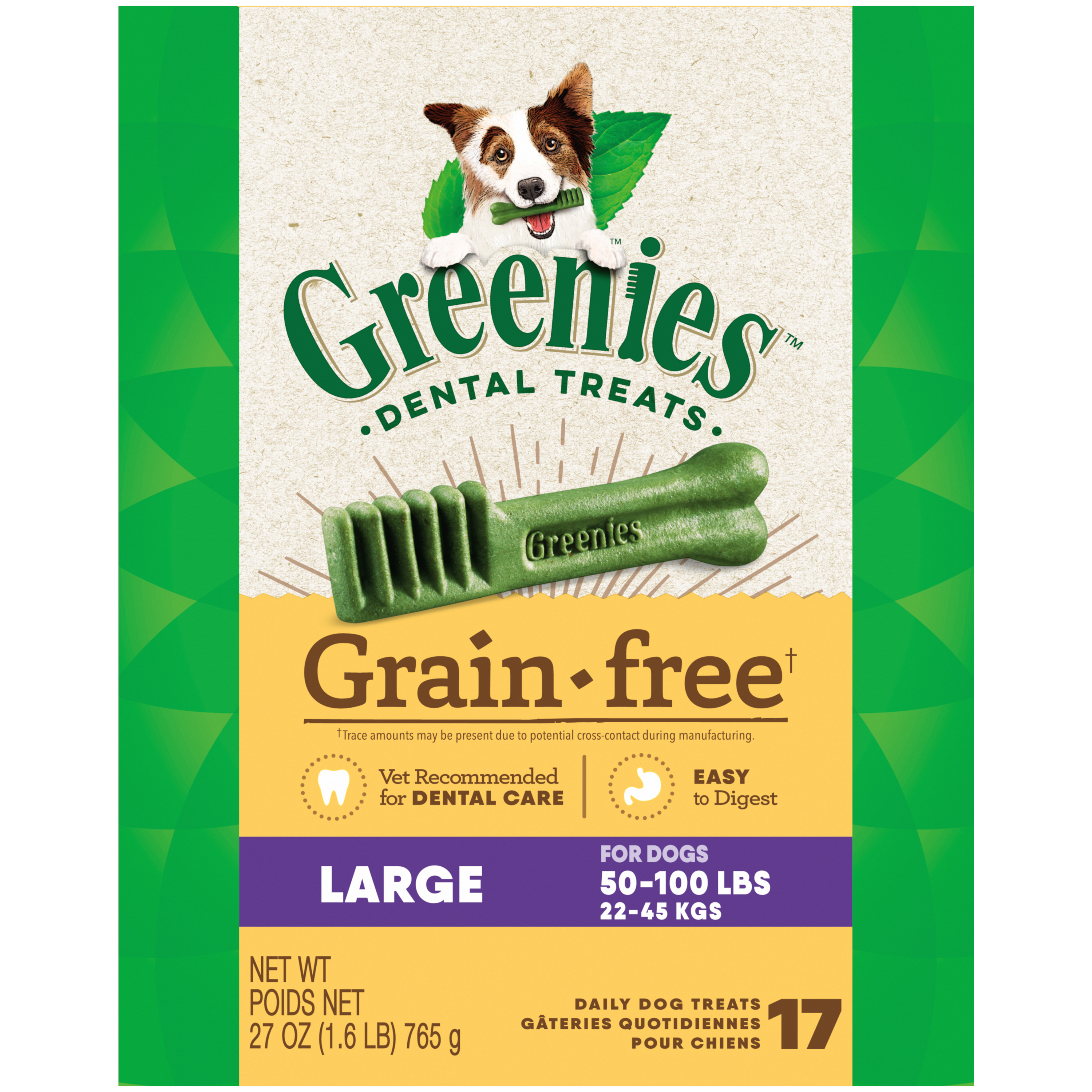 27 oz. Greenies Grain Free Large Tub Treat Pack - Health/First Aid