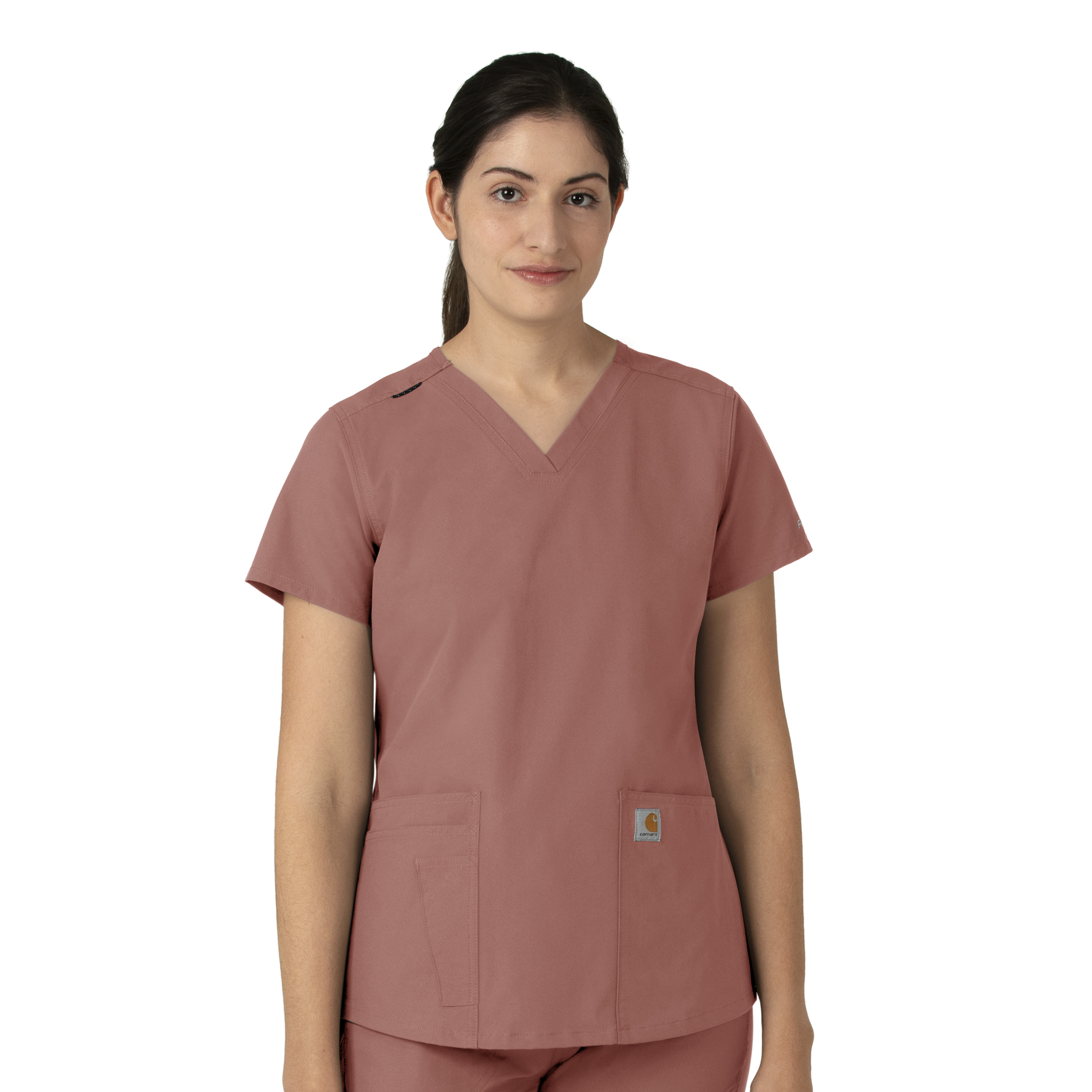 Force Essentials Women&#39;s V&#45;Neck Scrub Top-Carhartt
