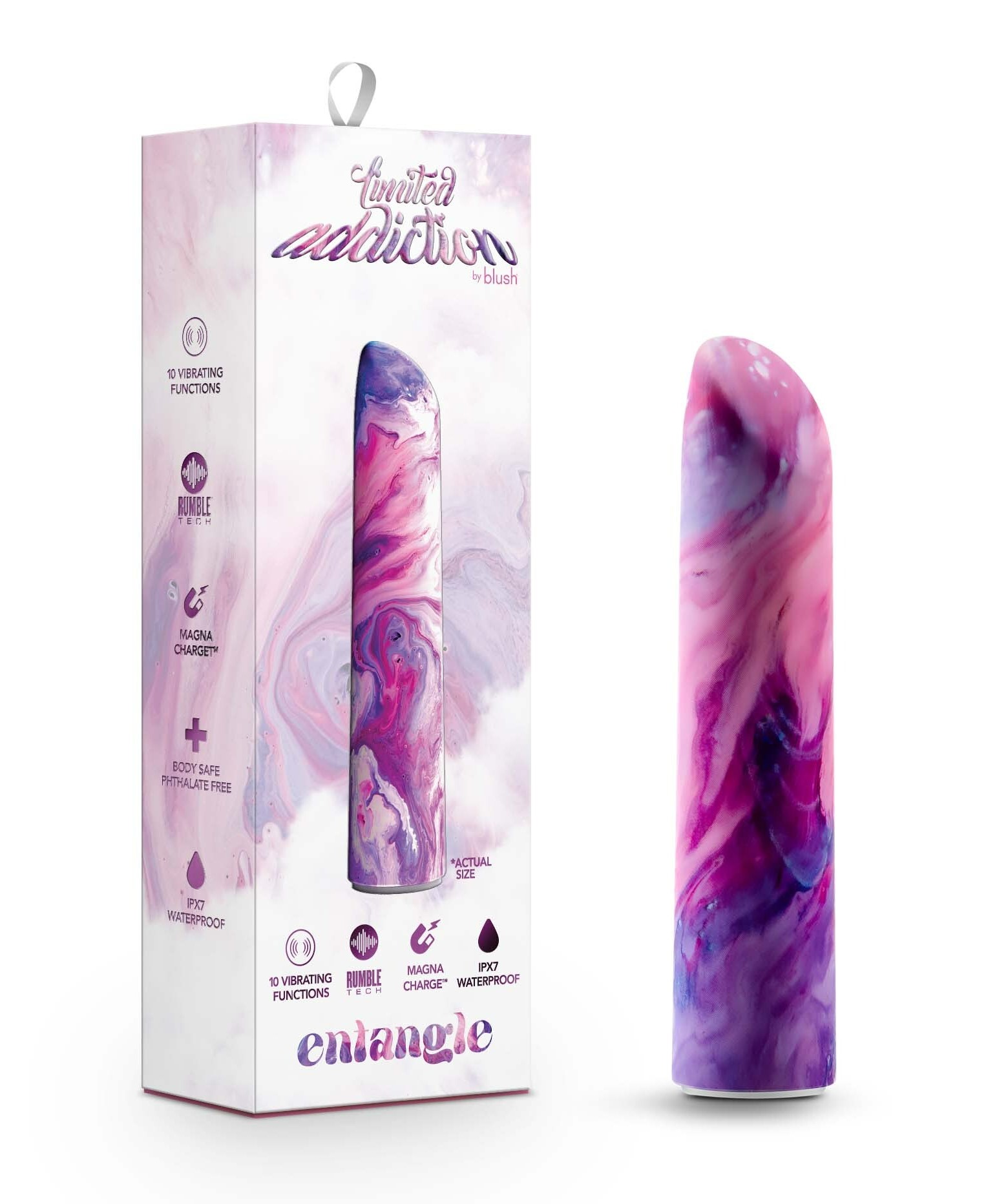 Blush Limited Addiction Entangle Power Vibe Lilac 4-Inch Vibrator