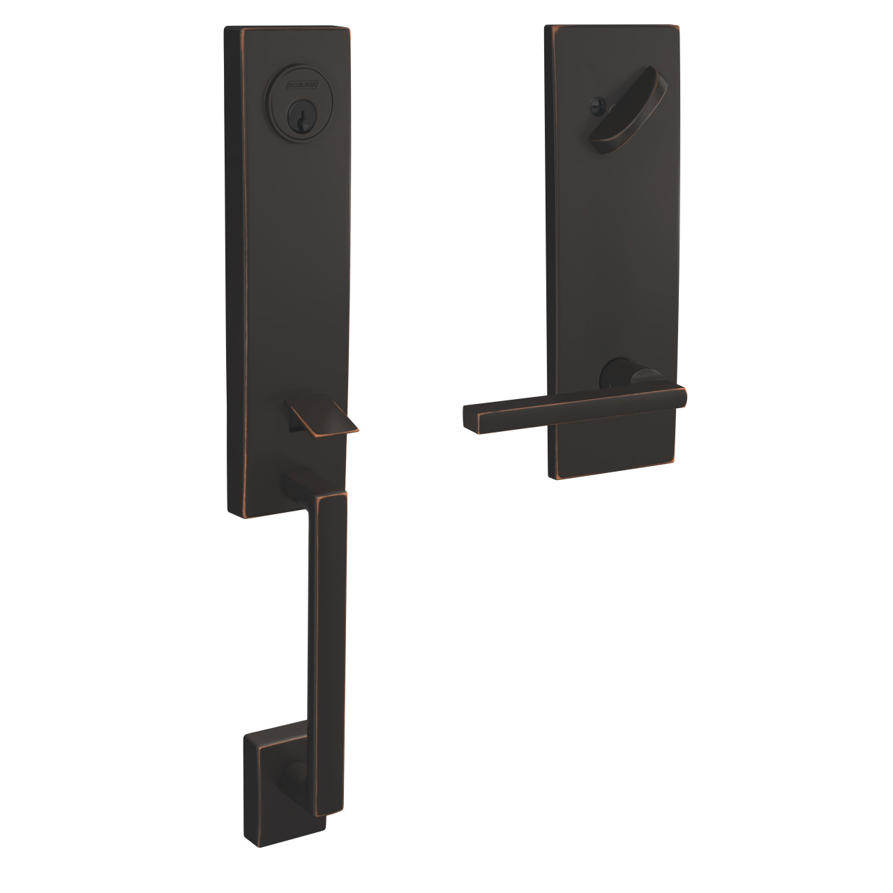 Custom 3/4 Trim Single Cylinder Handleset and Latitude Lever with Century Trim
