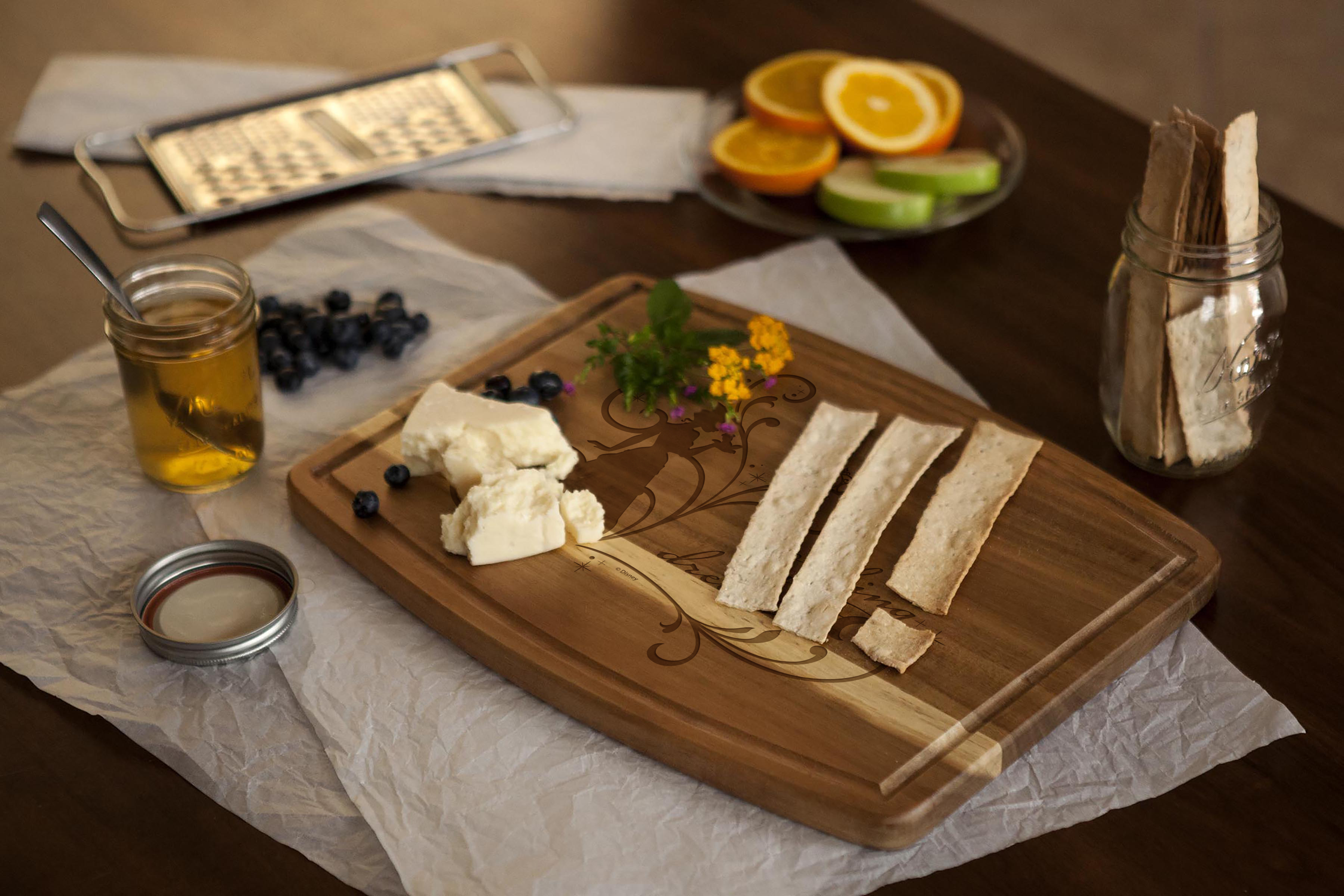 Princess & the Frog - Ovale Acacia Cutting Board